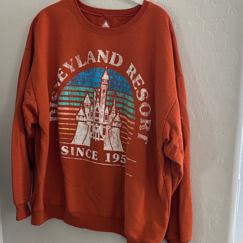 Burnt Orange Disneyland Resort Sweatshirt